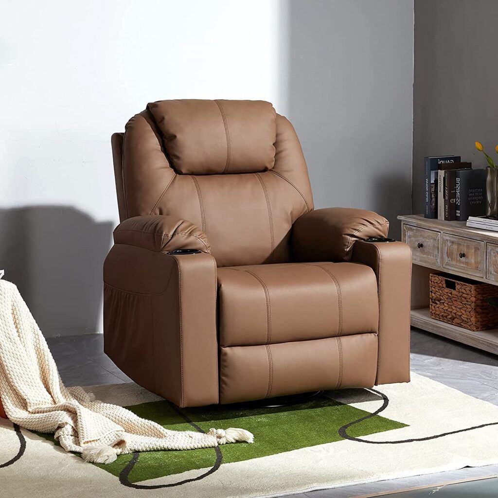 How does a recliner work? - GTQuality Massage Recliner Heated Chair with 360 Degree Swivel