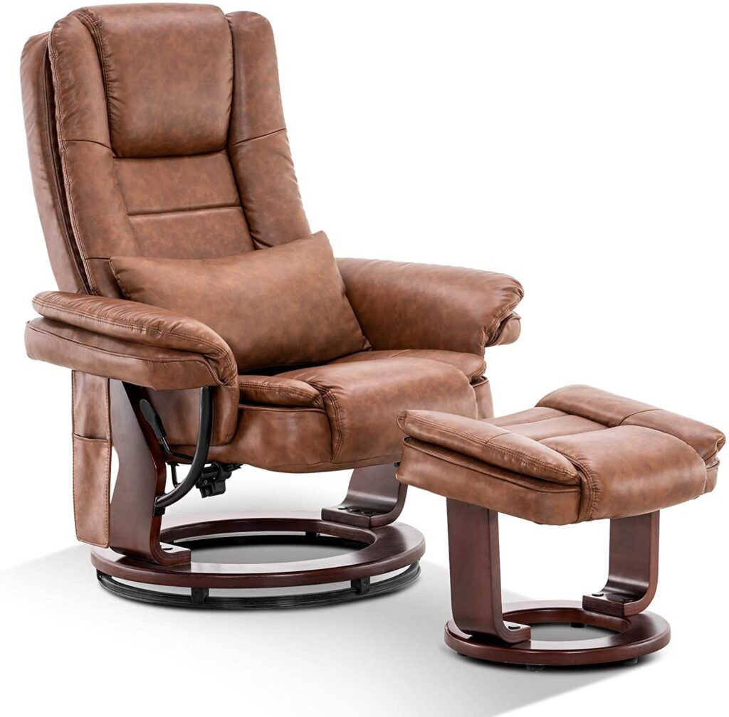 Mcombo Recliner with Ottoman Chair Accent Recliner Chair