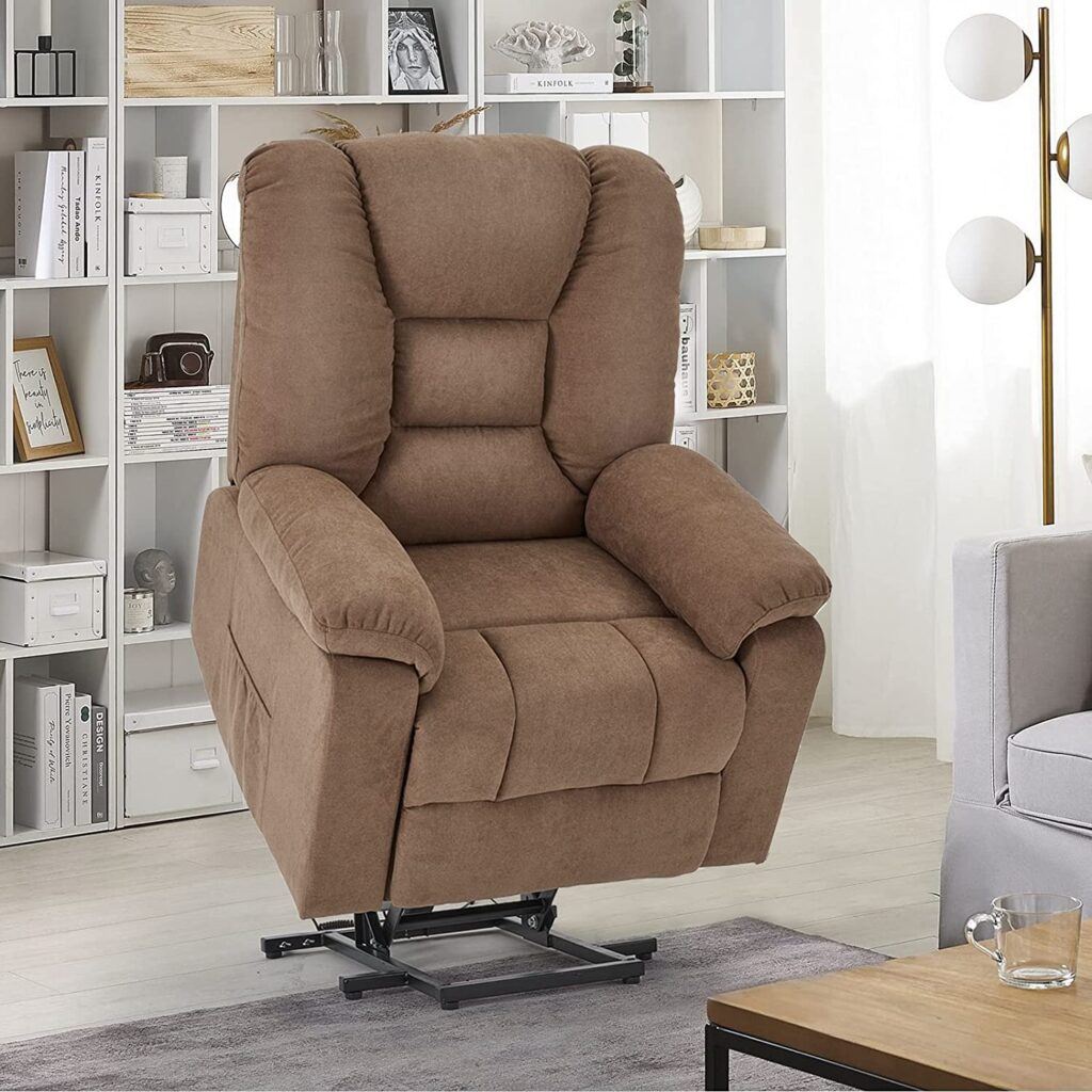 Best recliners for tall people - YODOLLA Larger Lift Chair for Elderly, Big and Tall Lift Recliner with Side Pockets