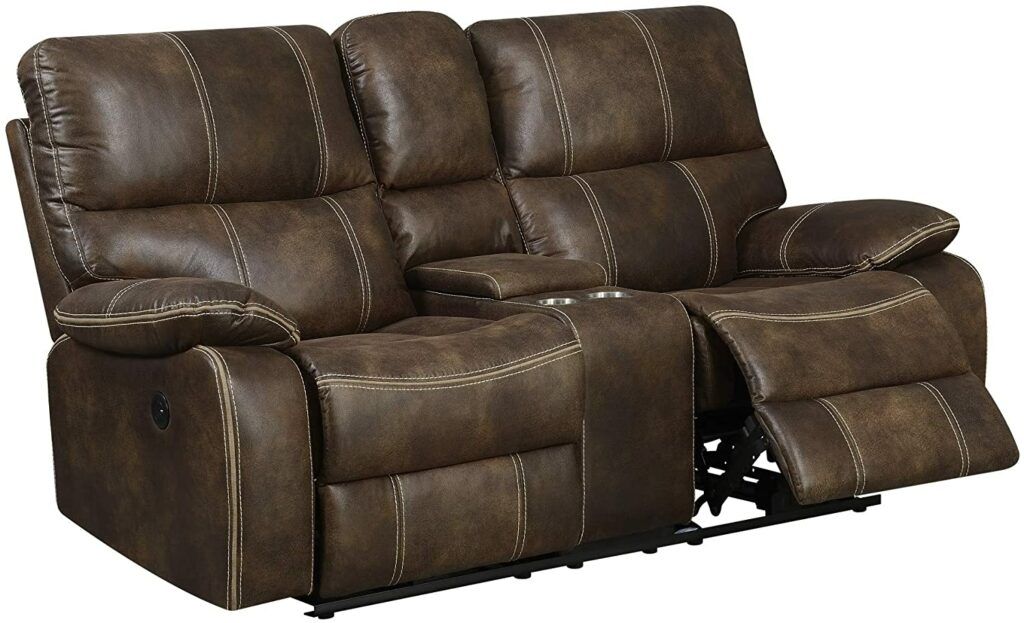 How to Choose a Recliner - Madrona Burke Zoey Chocolate Brown Power Loveseat with Dual Recliners