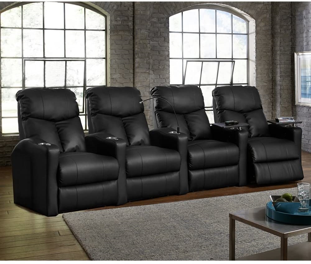 Octane Seating Octane Bolt XS400 Leather Home Theater Recliner Set