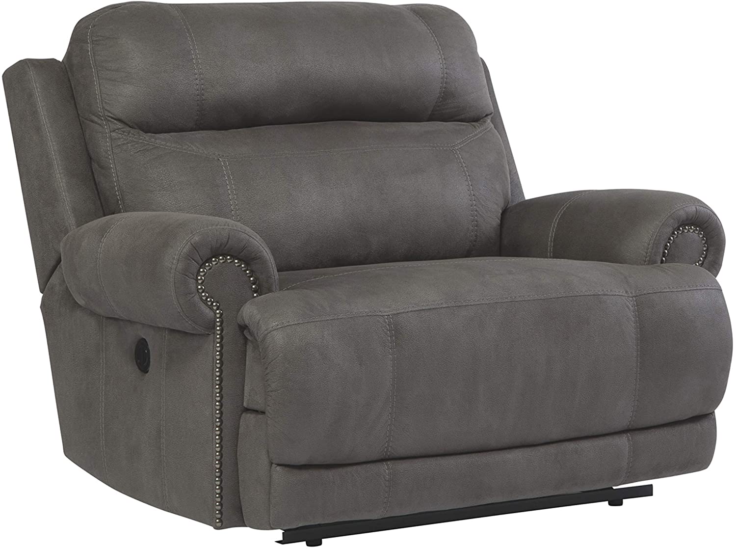 Signature Design by Ashley - Austere Contemporary Upholstered Zero Wall Recliner, Gray