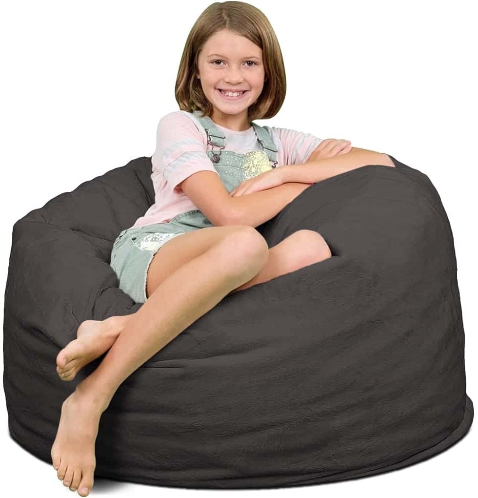 Junior Bean Bag Chair - ULTIMATE-SACK-3000-3-Ft.-Bean-Bag-Chair-Giant-Foam-Filled-Furniture