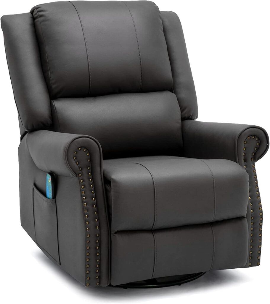 How to Clean a Recliner - Vicluke Microfiber Technology Cloth Massage Recliner Chair 360°Swivel Heated