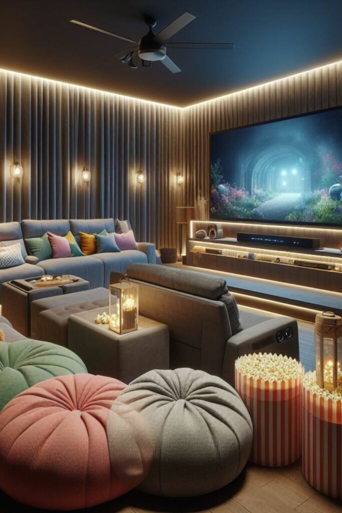 Home Theater Seating Pinterest Image