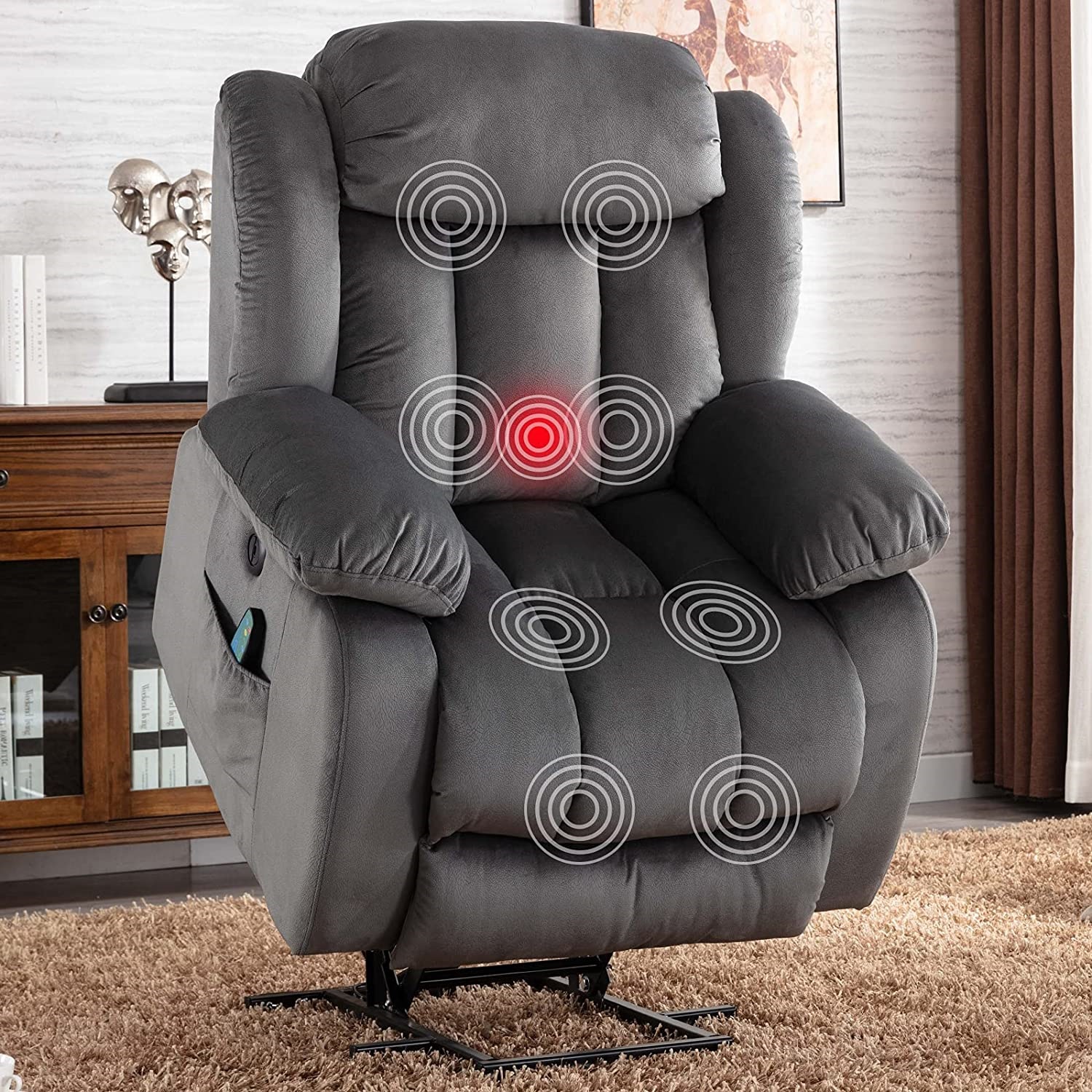 ANJ Electric Massage Power Lift Recliner Chair Sofa