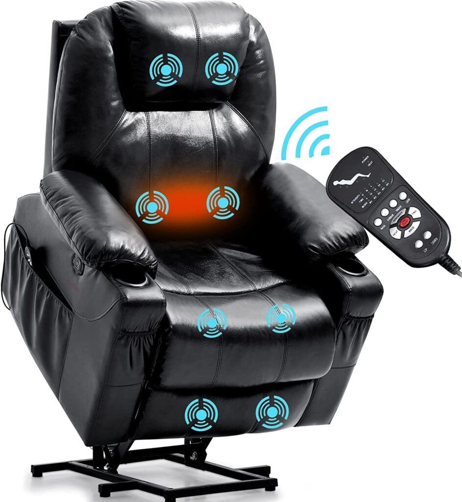 Recliner Buying Guide - EASELAND Genuine Leather Power Lift Recliner