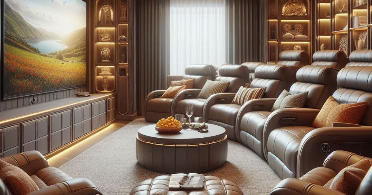 Home Theater Recliner Sectional FaceBook Image