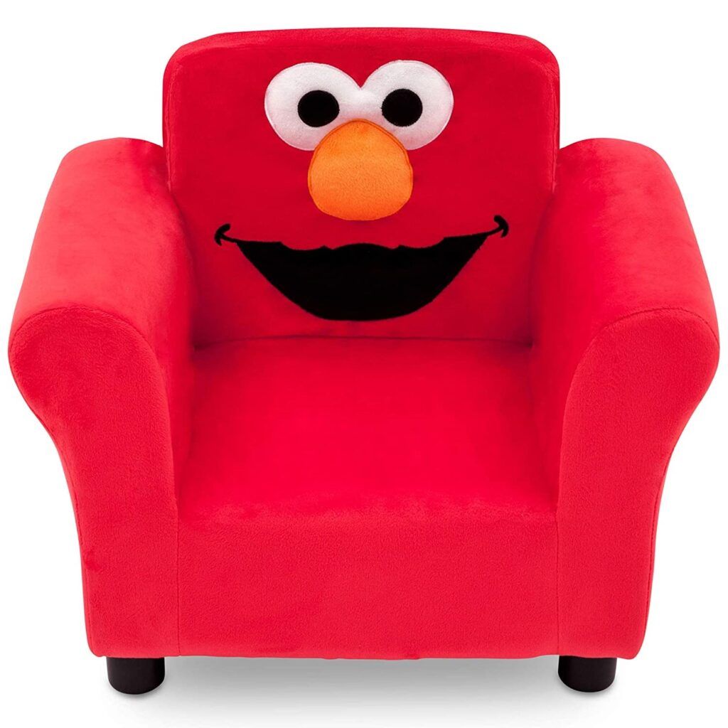 Children's Cartoon Recliners - Sesame Street Elmo Upholstered Chair
