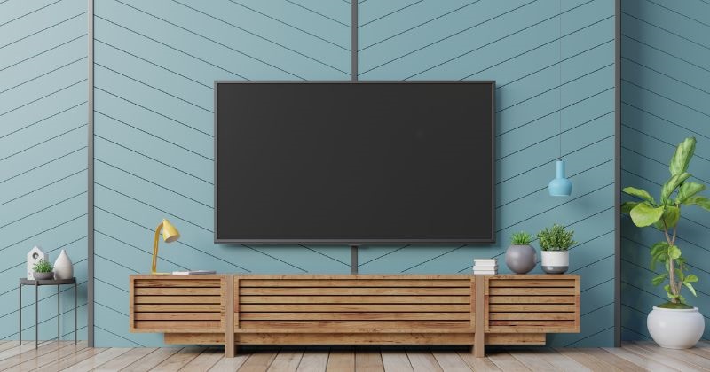 Decorate Around a TV - Mounted TV