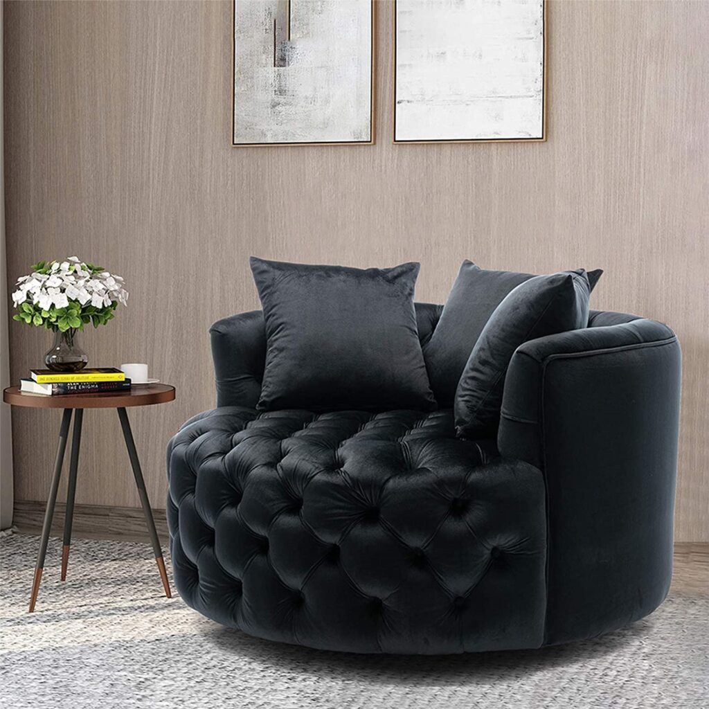 Pannow Recliners - Pannow Swivel Barrel Chair