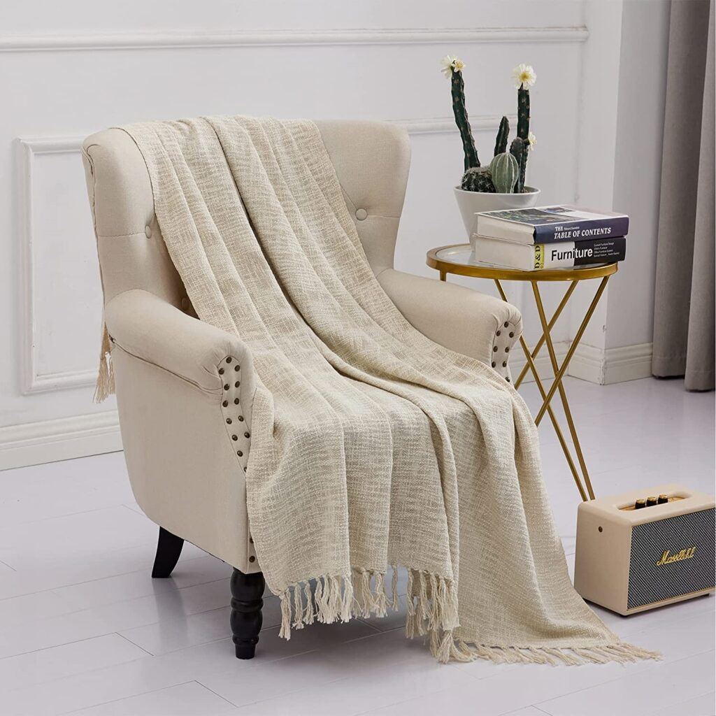 Ways to Make a Recliner Look Better - Throw Blanket