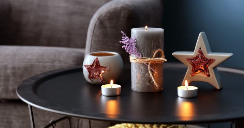 Ways to Make Your Home Look Elegant on a Budget - Candles in Living Room