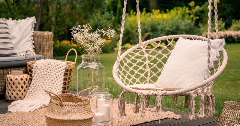 Hanging Basket Chair Outdoors
