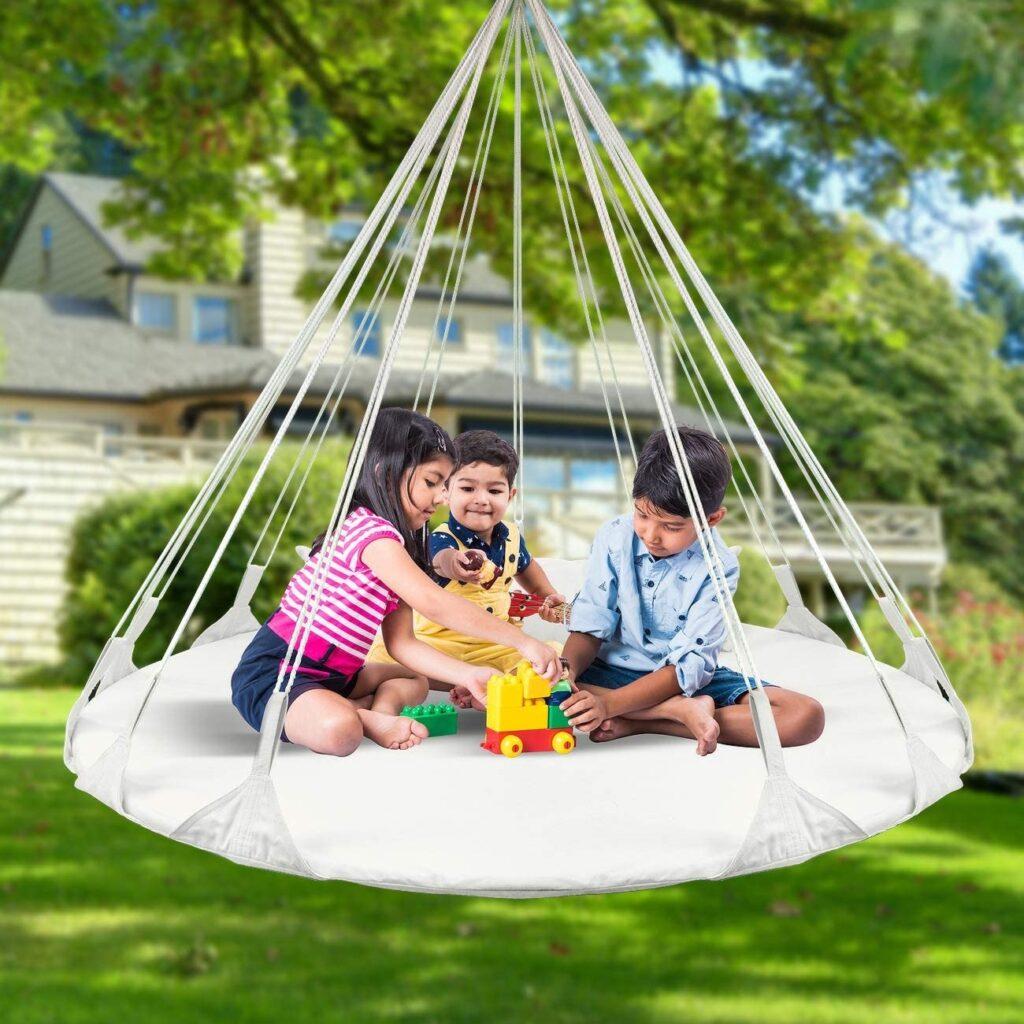 Reading Chairs For Kids - Sorbus Hanging Swing Nest with Pillow