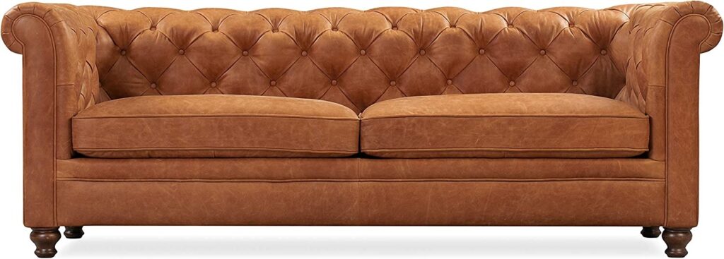 POLY & BARK Lyon Sofa in Full-Grain Pure-Aniline Italian Leather