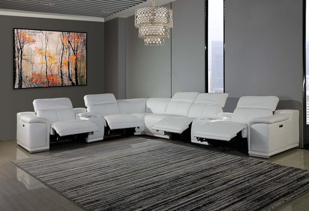 Best Reclining Sectionals - Blackjack Furniture Venice 8 Piece Sectional Sofa