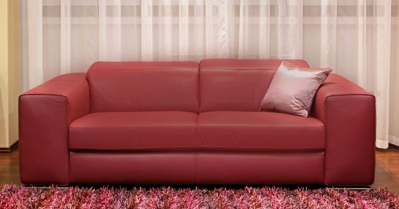 Burgundy Leather Couches