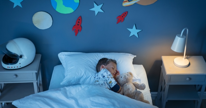 Is It Safe for a Kid to Sleep in a Recliner? - Child's Bedroom at Night