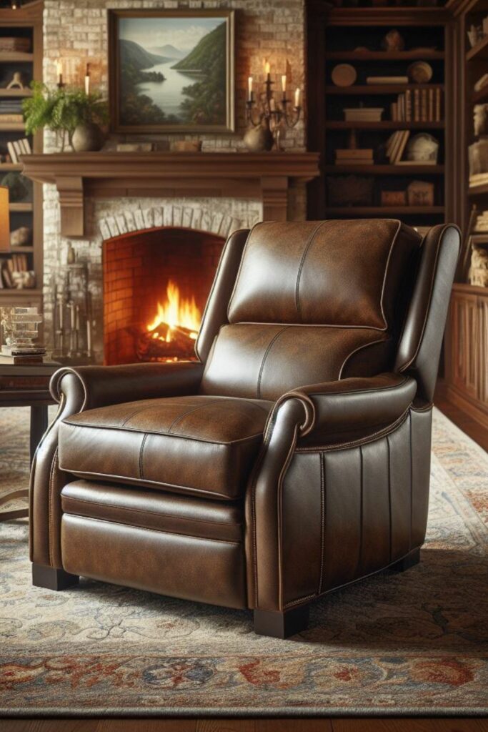Hancock and Moore Recliner Pinterest Image