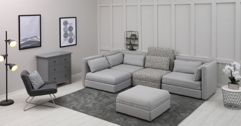 Modular Sectional Sofa Gray