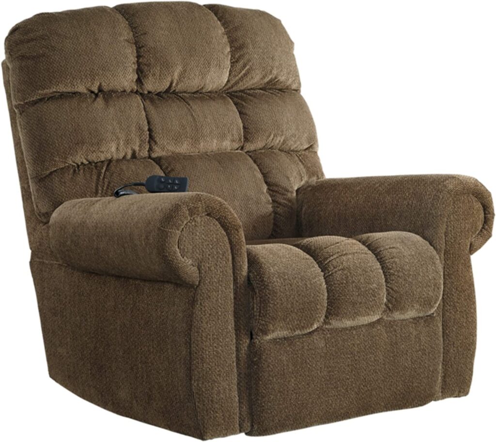 What are the Top Rated Recliners for Heavy Men - Signature Design by Ashley Ernestine Upholstered Power
