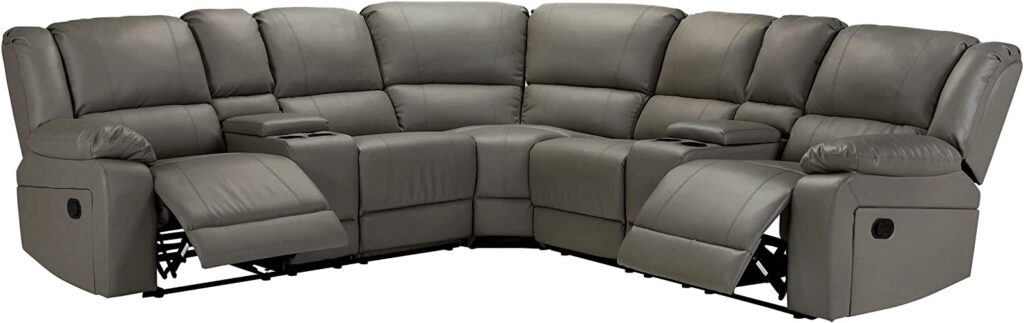 Symmertrical Reclining Sectional Sofa