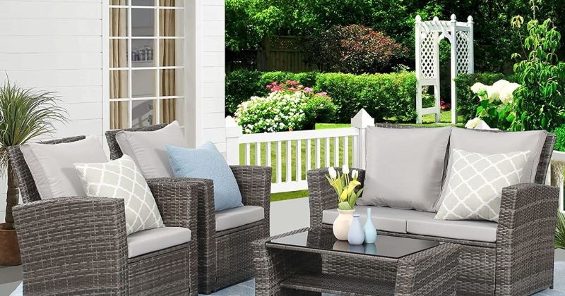 What is the Best Outdoor Furniture? - Wisteria Lane 4 Piece Outdoor Patio Furniture Set