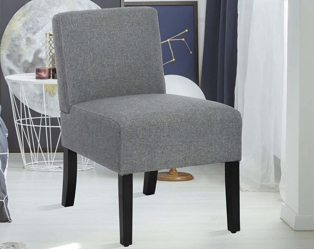 Corner Chairs for the Bedroom - Armless Accent Chair for Bedroom