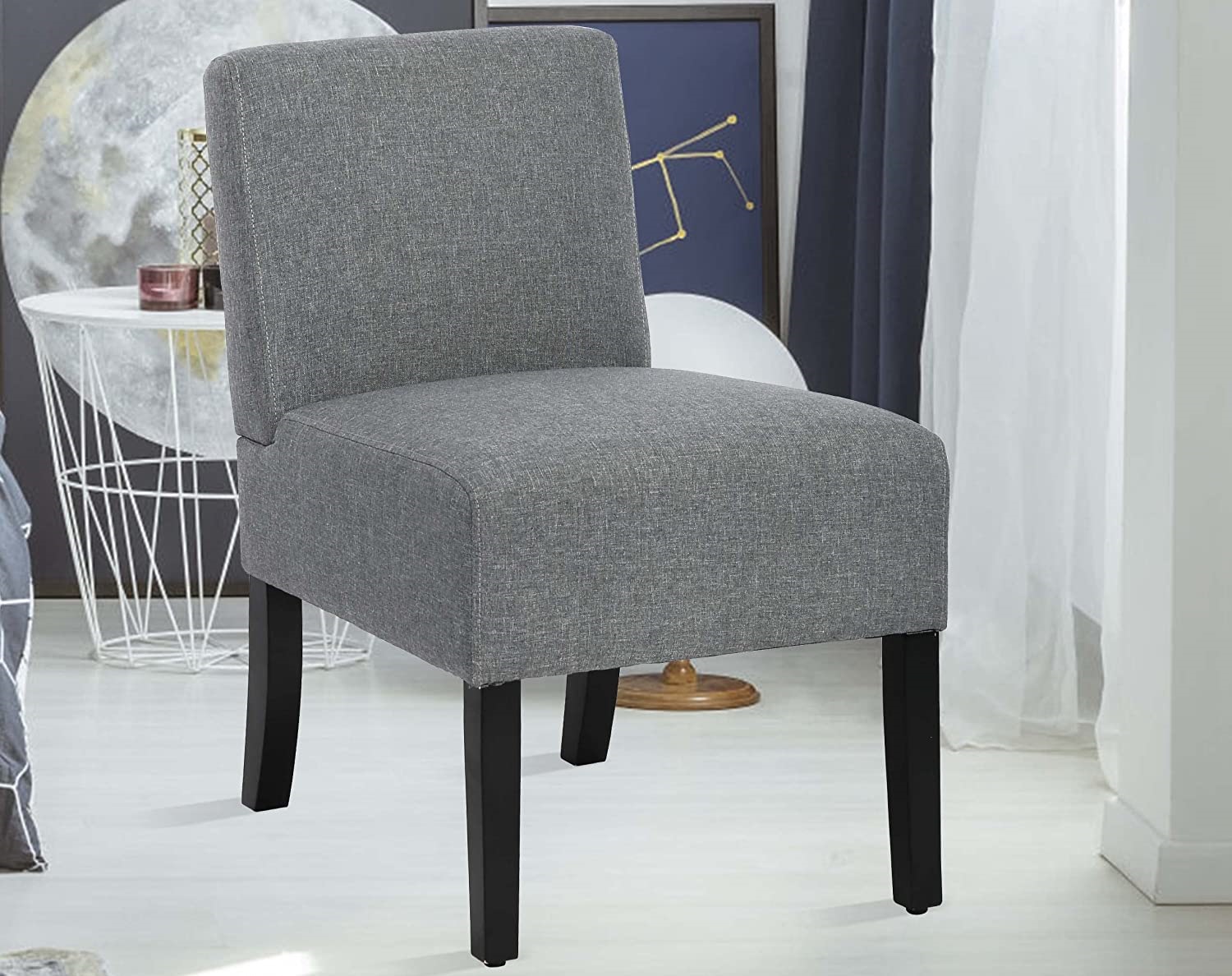 Armless Accent Chair for Bedroom