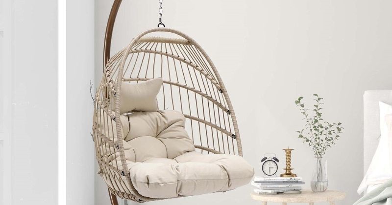 FINCATI Swing Egg Chair with Stand