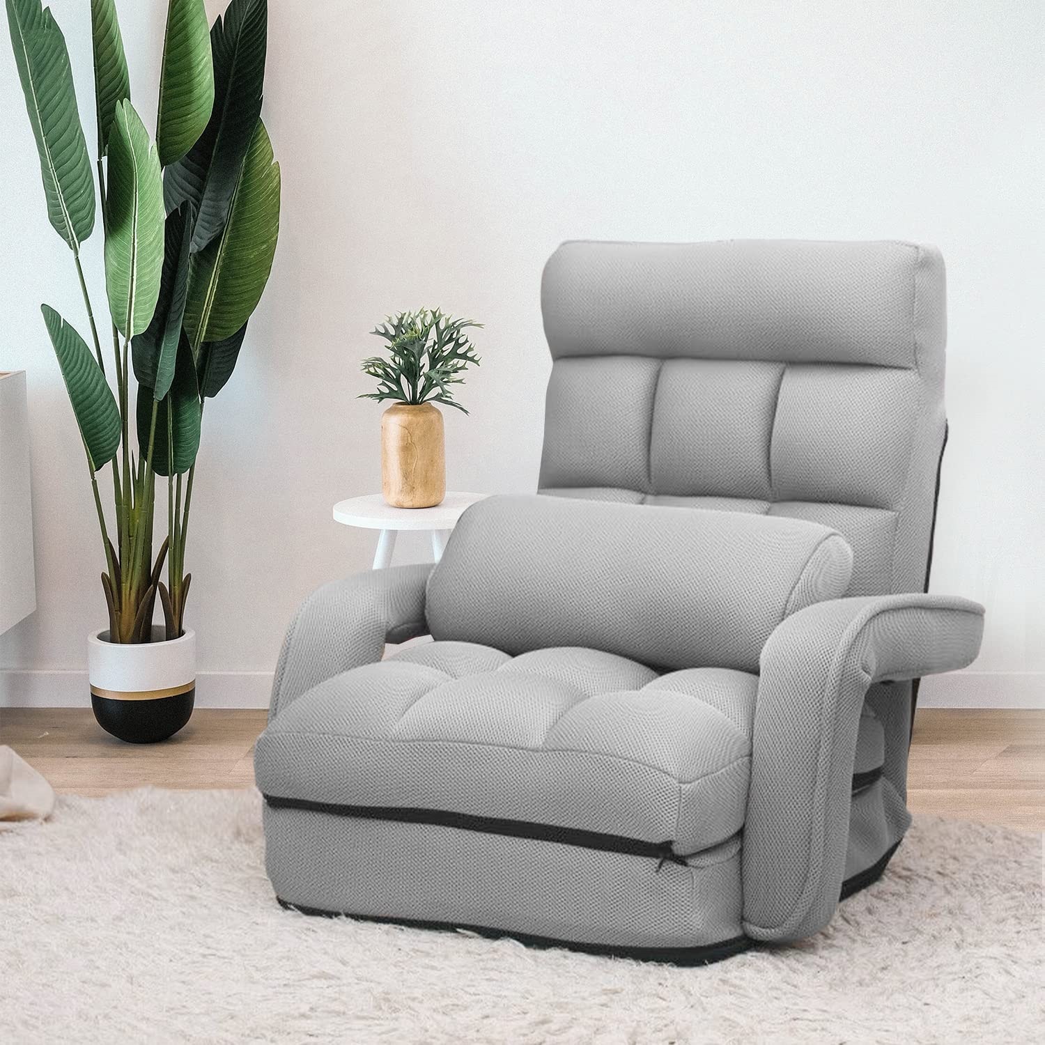 Indoor Chaise Lounge Chair, WAYTRIM Floor Chair for Adults