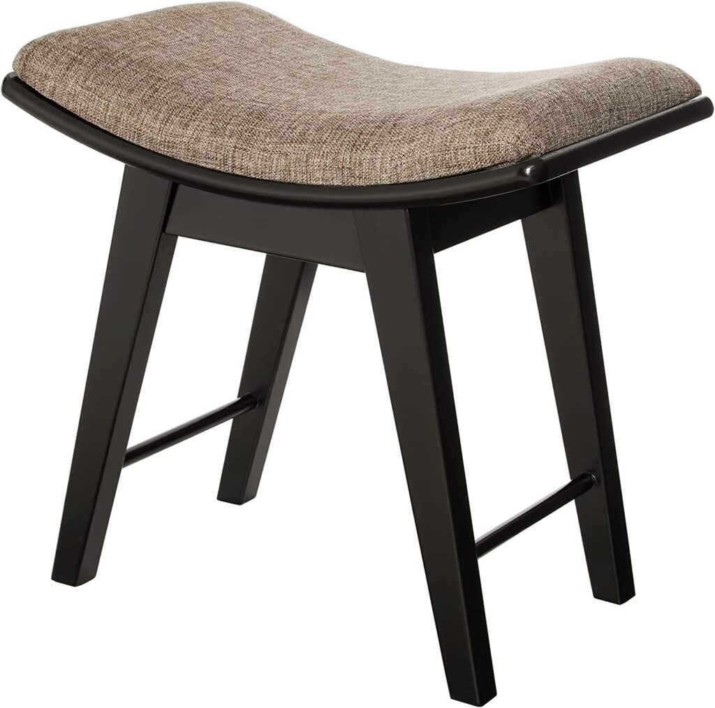 Best Vanity Chairs for Bathrooms - Iwell Vanity Stool with Rubberwood Leg
