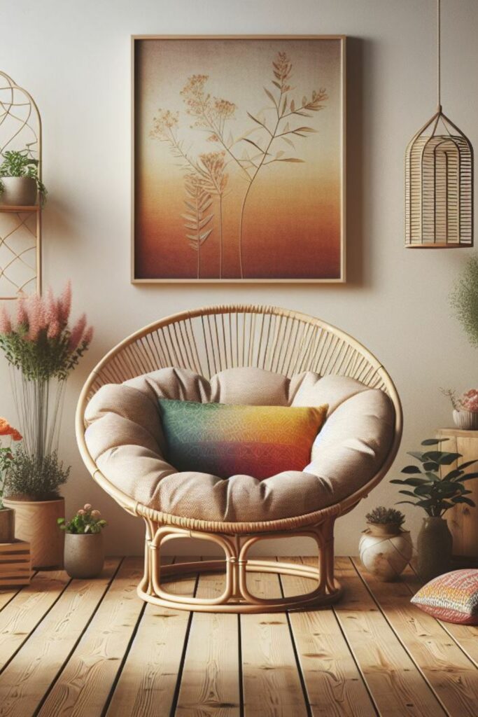 Papasan Chair Pinterest Image