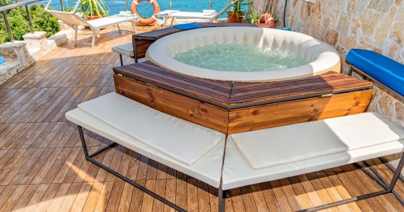 Inflatable Hot Tub Surround Ideas