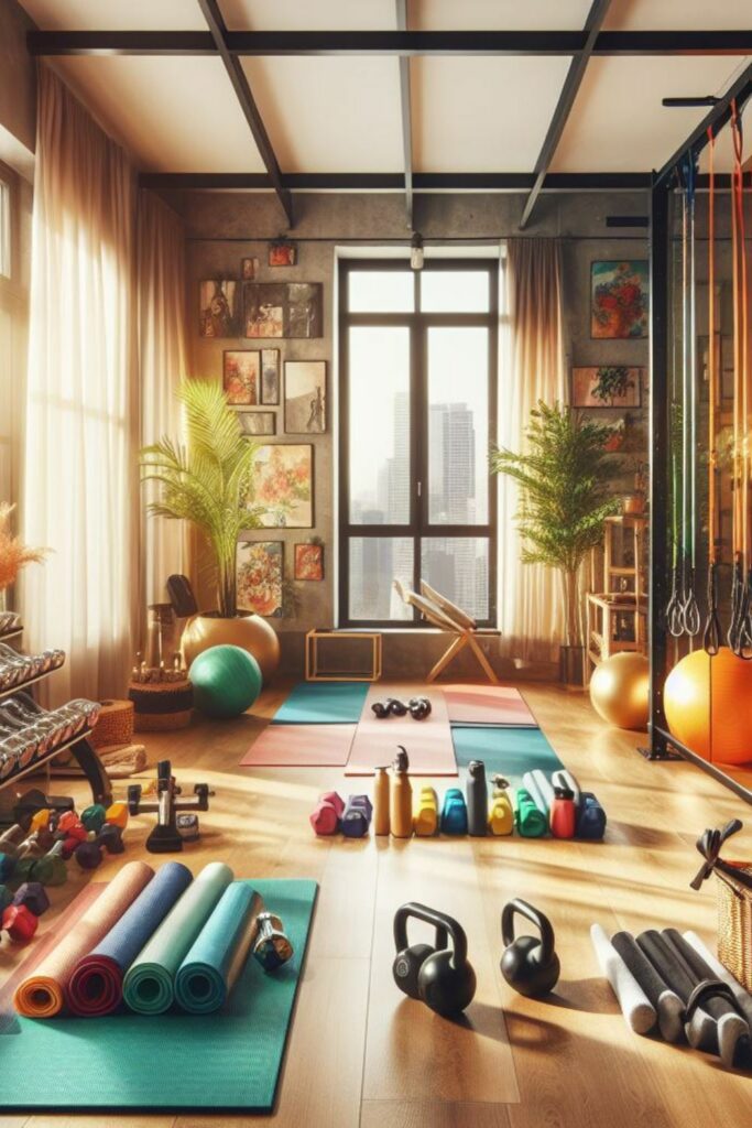 Home Gym Accessories Pinterest Image