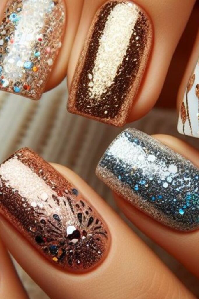 New Years Nails Pinterest Image