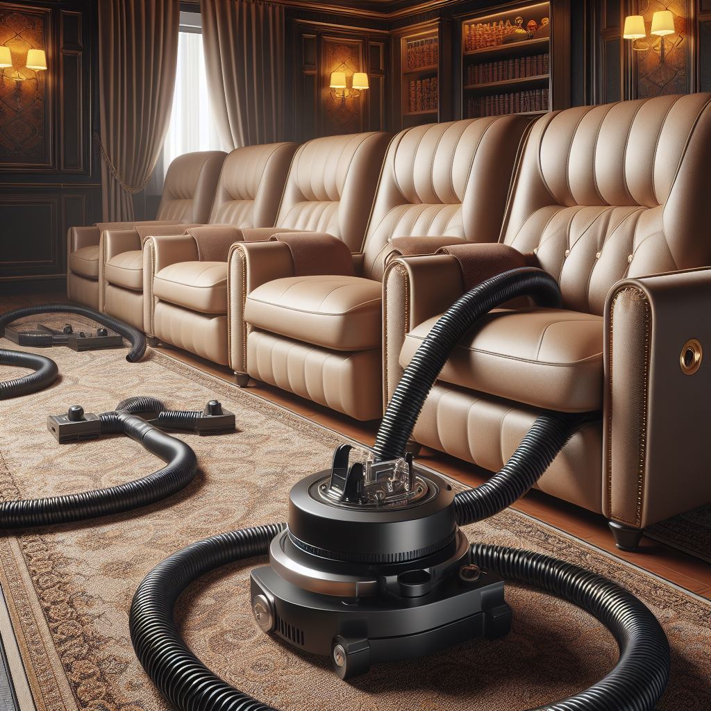 Vacuum fabric upholstery Home Theater Seating