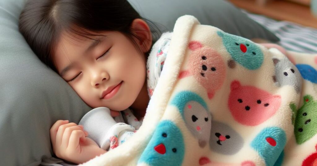 Weighted Blanket for a Child Sleeping