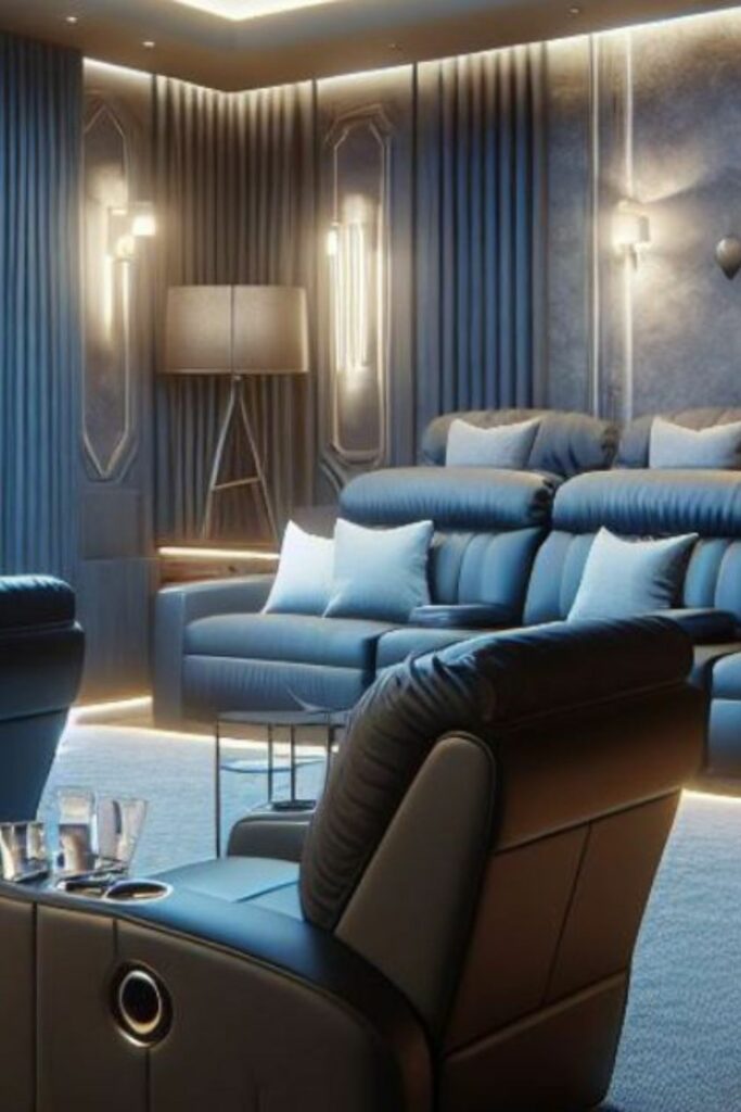 The Pros And Cons Of Home Theater Chairs Vs. Sofas Pinterest Image