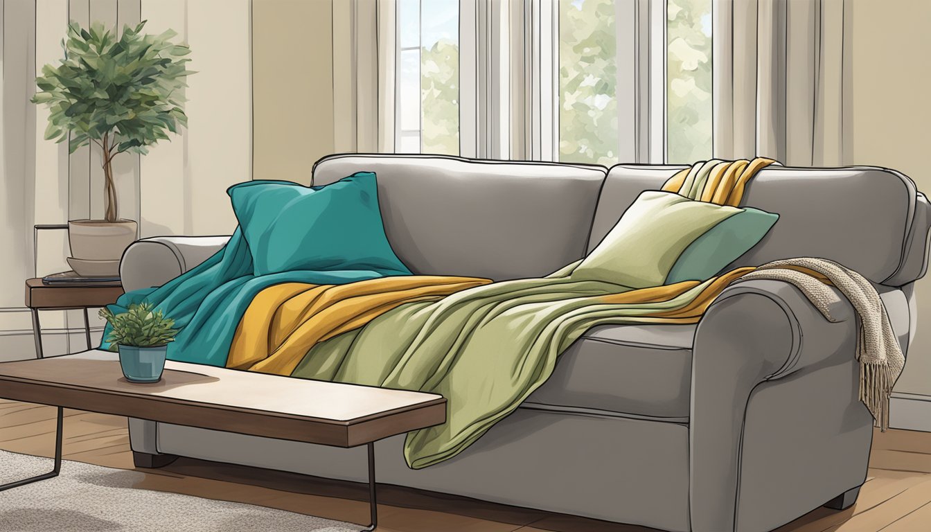 How to Hide the Back of a Reclining Couch