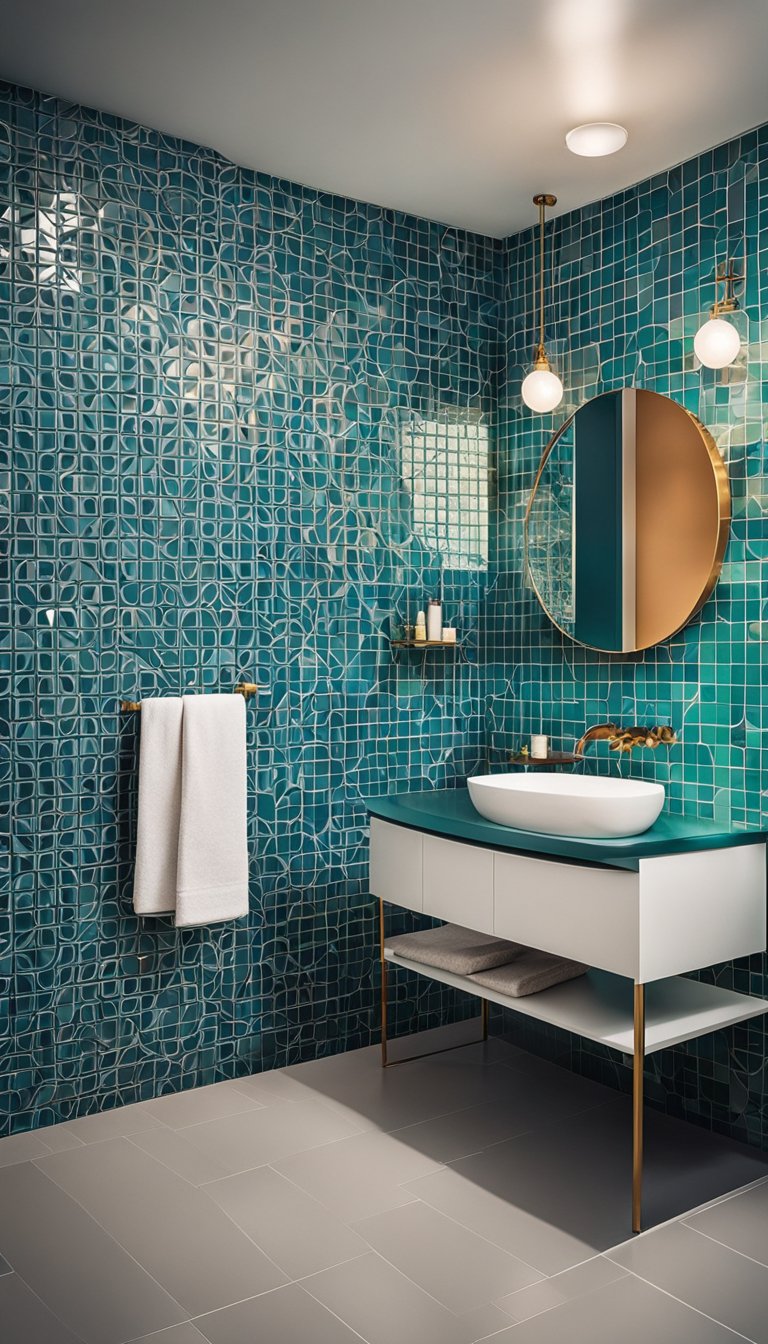 10 Bright and Colorful Mid-Century Modern Bathroom Ideas That Pop with Personality