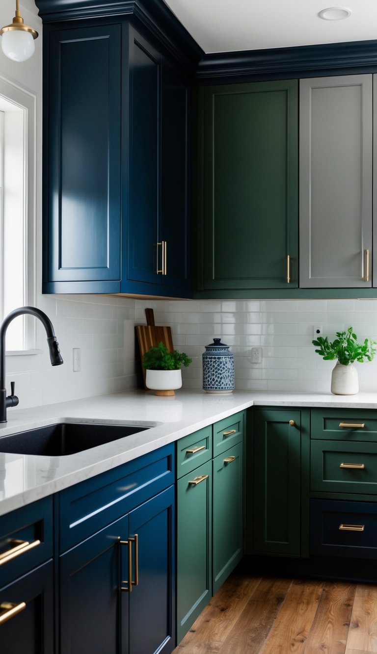 14 Kitchen Cabinet Color Ideas with Dark Countertops That Will Transform Your Space