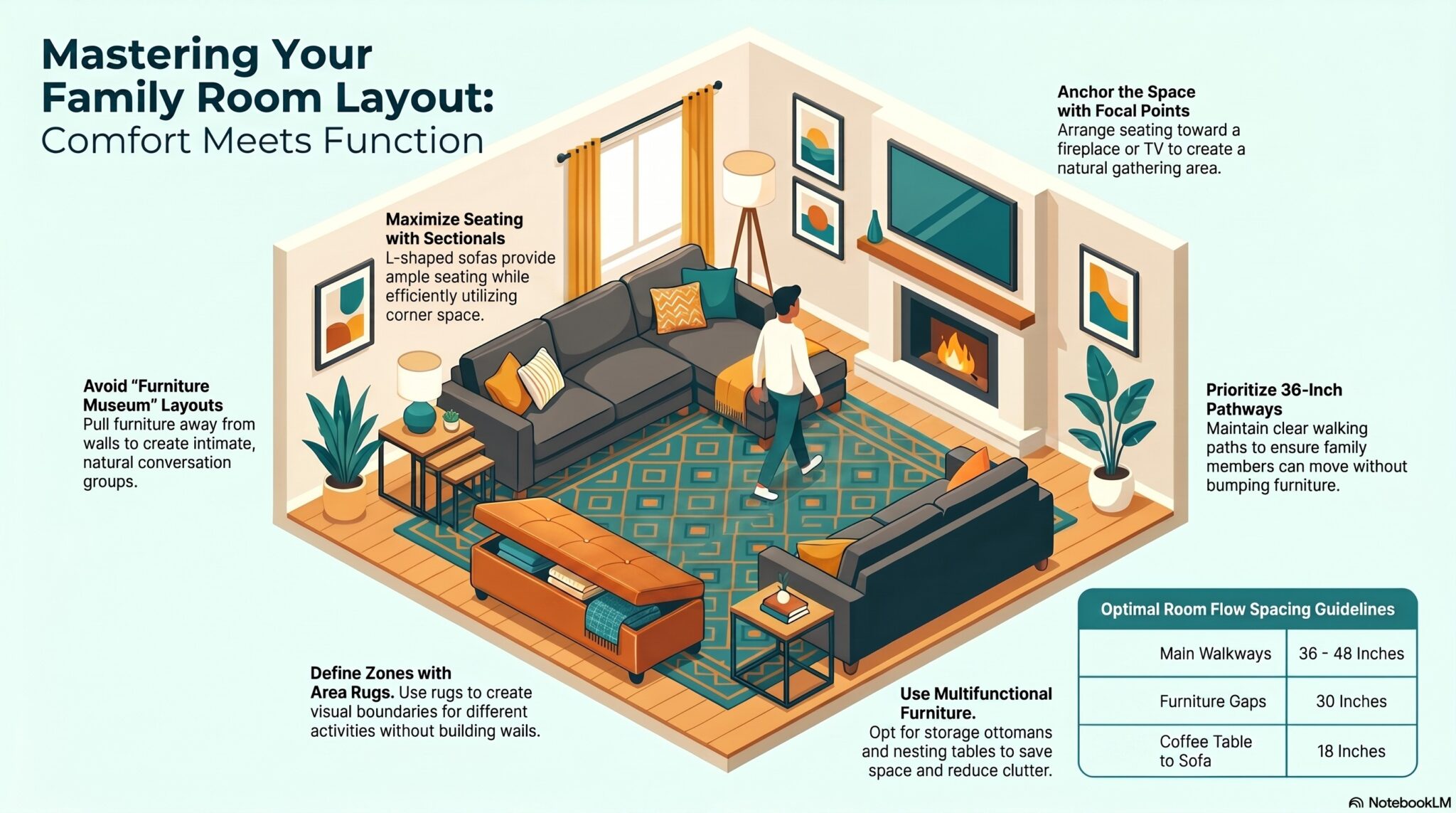 Family Room Layout Ideas