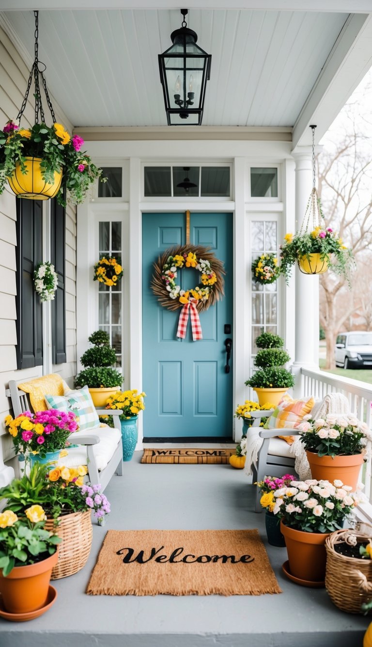 15 Spring Front Porch Decor Ideas to Freshen Up Your Home’s Entrance This Season