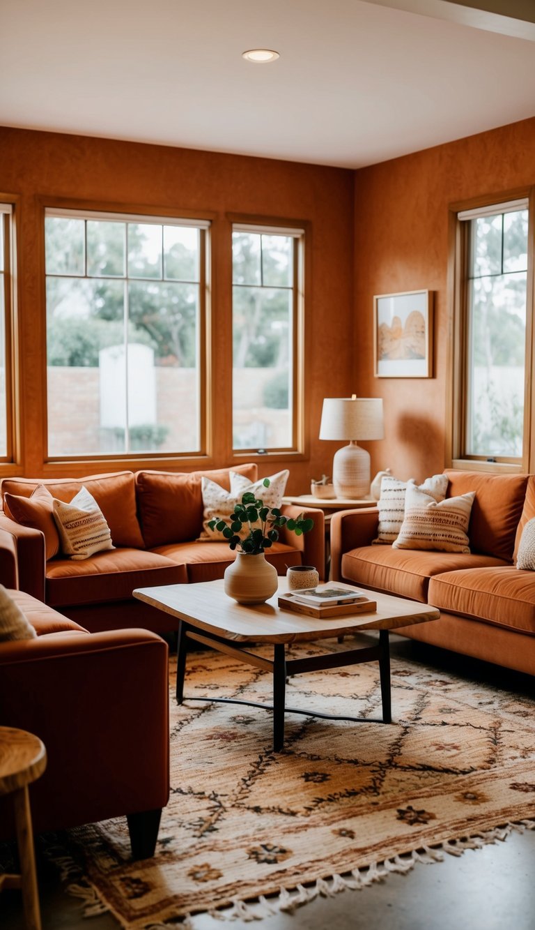 21 Terracotta Living Room Ideas That Will Warm Up Your Space This Spring