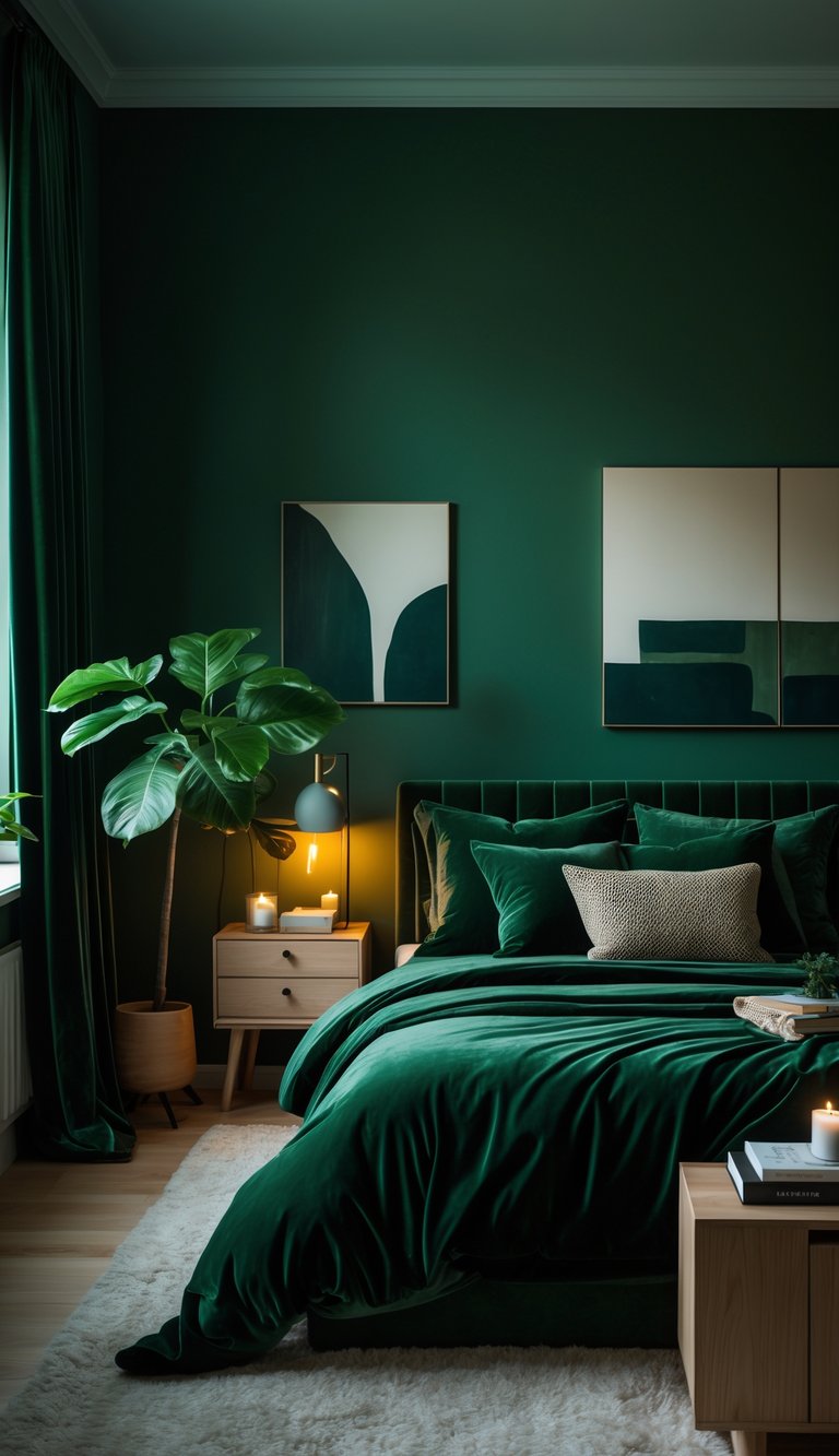 Moody Green Bedroom Ideas