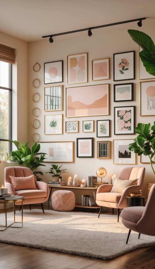 Gallery Wall Showcasing Your Favorite Art