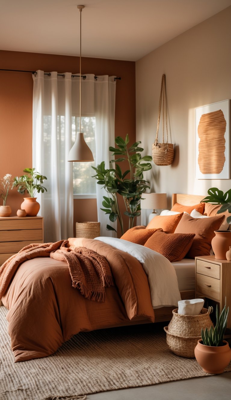 Terracotta Color Palette Bedrooms Ideas