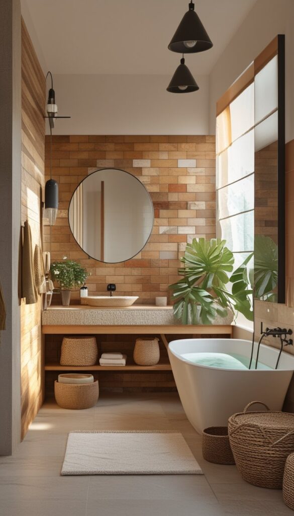 Earth Tone Bathroom Designs